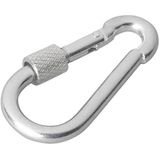 ProPlus Karabijnhaak met schroefsluiting - Metaal - Ø 6 x 60 mm - Chroom