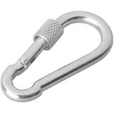 ProPlus Karabijnhaak met schroefsluiting - Metaal - Ø 6 x 60 mm - Chroom