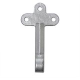 ProPlus Klephaak met opschroefoog - links - staal - 140 mm - zilver