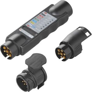 Pro Plus Stekkertester Geschikt voor 7 Polige en 13 Polige Stekkers en Stekkerdozen 12 Volt