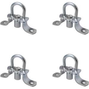 ProPlus Rond zeiloog met veer - staal - Ø 22 mm - set van 4