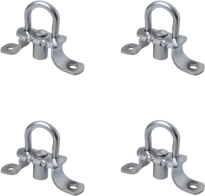 ProPlus Rond zeiloog met veer - staal - Ø 22 mm - set van 4