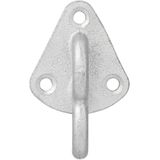 Pro Plus Touwhaak - 70 x 45 mm - Metaal - met Ø 18 mm Oog - 5 stuks