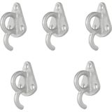 Pro Plus Touwhaak - 70 x 45 mm - Metaal - met Ø 18 mm Oog - 5 stuks