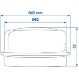 Pro Plus Naafdop - Ø 52 X 26 Mm - Geschikt Voor Knott/Hahn/Nieper