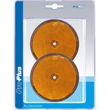 ProPlus - Reflector met Schroefbevestiging - Oranje - Rond - 80 mm - 2 Stuks
