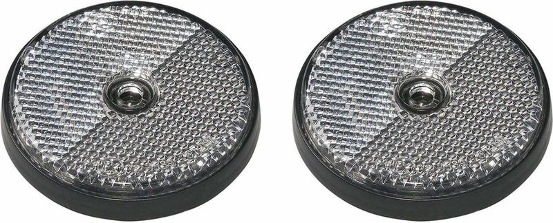 ProPlus - Reflector met Schroefbevestiging - Wit - Ø 80 mm - Set van 2