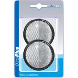 Pro Plus Reflector met Grondplaat Zelfklevend - Ø 55 mm - Wit - 2 stuks