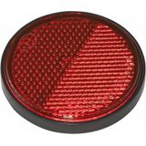 Pro Plus Reflector met Grondplaat Zelfklevend - Ø 55 mm - Rood - 2 stuks