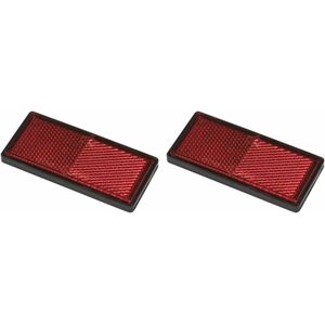 Pro Plus Reflector Zelfklevend - 85 x 39 mm - Rood - 2 stuks