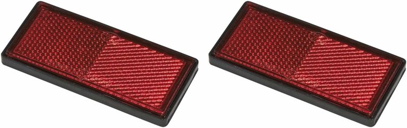 Pro Plus Reflector Zelfklevend - 85 x 39 mm - Rood - 2 stuks