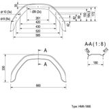 Pro Plus Spatbord - Spatscherm - Kunststof - Hoekig - 10 inch - Zwart
