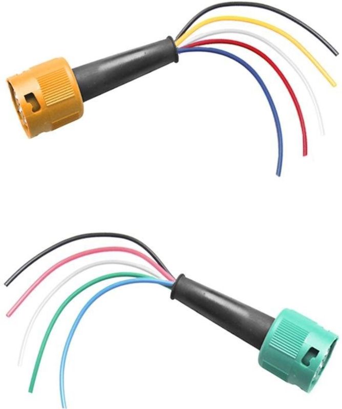 ProPlus - Aansluitset 5-polig - Voor Achterlichten - 15 cm - Geel en Groen