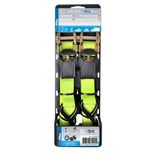 ProPlus Spanband met ratel - 5 meter - 25 mm breed - set van 2 - groen