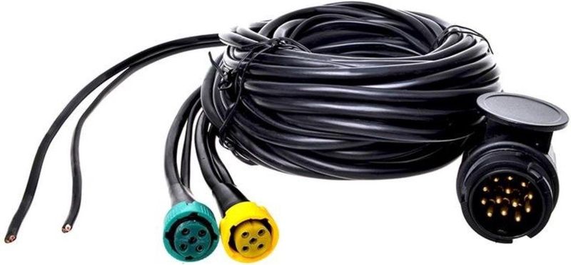 ProPlus Kabelset - 9 Meter - 13-polige Stekker Naar 2x 5-polige Connector