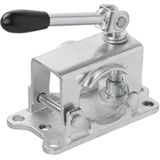 Neuswielklem 48mm gietijzer - met kantelbare hendel voor neuswiel