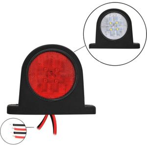 ProPlus Breedtelicht - 68 x 62 mm - 10-30V - 8 LED - Rood/Wit - Waterdicht IP67