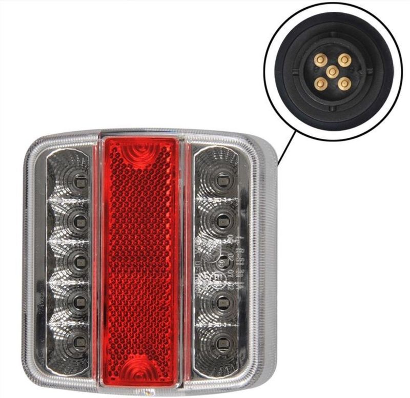 ProPlus - Achterlicht - 4 Functies - 14-LED - 98 x 105 mm - 5-pins EC Aansluiting