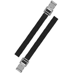 ProPlus Bindriemen met metalen gesp - 18 mm x 30 cm - zwart - set van 2