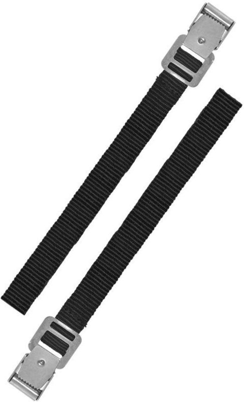 ProPlus Bindriemen met metalen gesp - 18 mm x 30 cm - zwart - set van 2