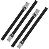 ProPlus Bindriemen met metalen gesp - 18 mm x 50 cm - zwart - set van 2