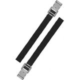 ProPlus Bindriemen met metalen gesp - 18 mm x 50 cm - zwart - set van 2