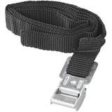 ProPlus Bindriemen met metalen gesp - 18 mm x 100 cm - zwart - set van 2 stuks