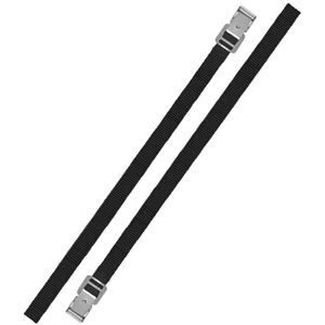 ProPlus Bindriemen met metalen gesp - 18 mm x 100 cm - zwart - set van 2 stuks