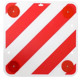 Rückwärtiges Warnschild Kunststoff 50x50cm +Reflektoren 361228 ProPlus