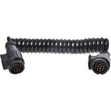 Pro Plus Spiraalkabel - Verlengkabel - 3.5 meter 8 Aderige Kabel met 2 x 13 Polige Stekkers - PVC - blister
