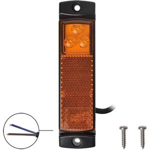 Pro Plus Markeringslamp - Contourverlichting - 126 x 30 mm - 12 en 24 Volt - LED - Oranje - blister