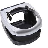 Pro+ Bekerhouder (auto) - ABS - Zwart / Zilverkleurig