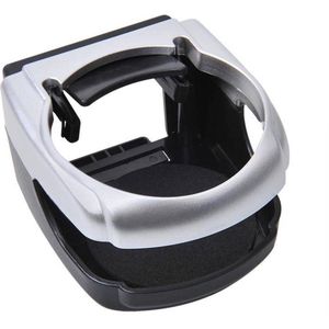 Pro+ Bekerhouder (auto) - ABS - Zwart / Zilverkleurig