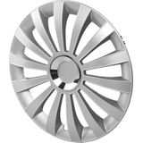 Pro Plus Wieldoppen Set - Ø 15 inch - Meridian - Zilvergrijs - 4 stuks