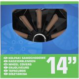 Pro Plus Wieldoppen Set - Ø 14 inch - Fox Classic - Zwart - 4 stuks