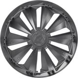 ProPlus - Fox - Wieldoppen Set - Aluminium Look - Slagvast ABS Kunststof