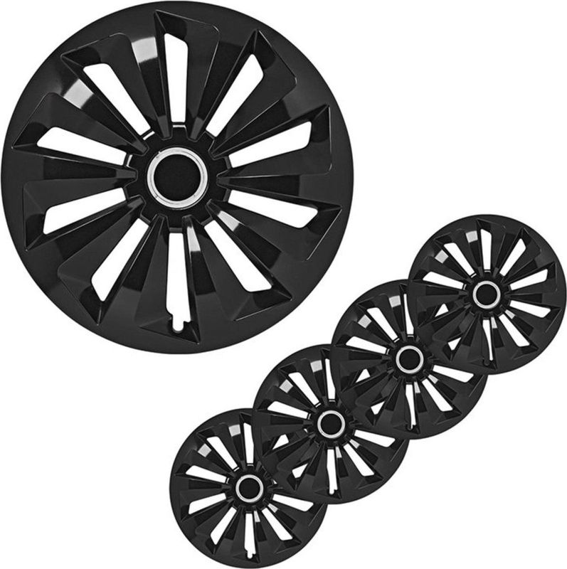 Pro Plus Wieldoppen Set - Ø 15 inch - Fox Classic - Zwart - 4 stuks