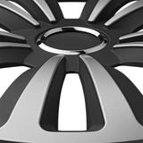 Pro Plus Wieldoppen Set - Ø 13 inch - Terra - Mat Zwart / Aluminium - 4 stuks