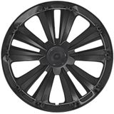 Pro Plus Wieldoppen Set - Ø 16 inch - Terra - Mat Zwart / Aluminium - 4 stuks