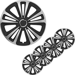 Pro Plus Wieldoppen Set - Ø 16 inch - Terra - Mat Zwart / Aluminium - 4 stuks