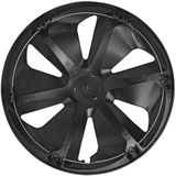 Pro Plus Wieldoppen Set - Ø 13 inch - Roco - Mat Zwart / Aluminium - 4 stuks