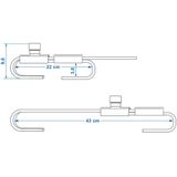ProPlus - Bandenhouderset - Muurbevestiging - Set van Twee