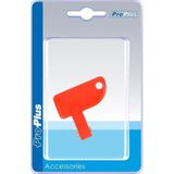 ProPlus Sleutel voor hoofdstroomschakelaar - laadklepsleutel - rood - blisterverpakking