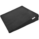 ProPlus Wigvormig zitkussen - drukvaste schuimstof - afneembare hoes - 37 x 37 x 8 cm - zwart