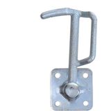 ProPlus Klephaak rechts - 165 mm - metaal - met bevestigingsplaat - blisterverpakking