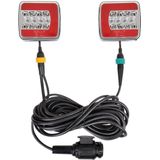 Pro Plus Aanhangerverlichtingsset LED met Magneten - 7.5 en 2.5 meter Kabel - 13 Polige Stekker