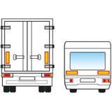 ProPlus Markeringsticker caravan - reflecterend geel - 56 x 20 cm - set van 2