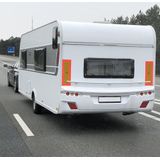 ProPlus Markeringsticker caravan - reflecterend geel - 56 x 20 cm - set van 2