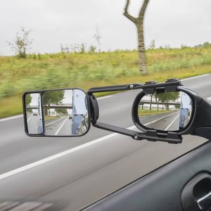 ProPlus - Caravanspiegel Duo - Opzetspiegel - Verstelbaar - Universeel - Zwart