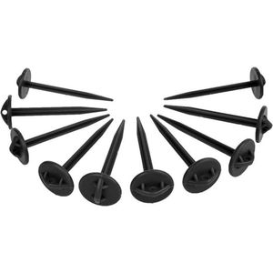 Pro Plus Grondzeilpen - Kunststof - Ø 7.5 x 90 mm - Zwart - 10 stuks